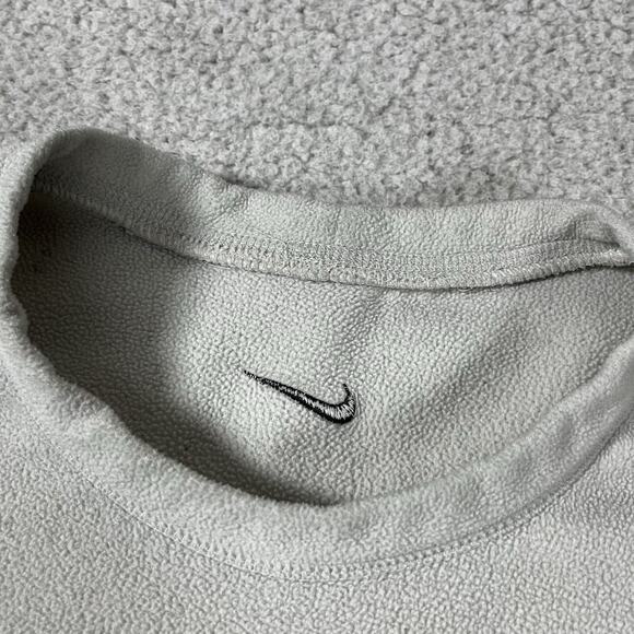 Nike Sweatshirt Mens XL Gray Fleece Crewneck Center Swoosh Y2K Vintage - Picture 12 of 16